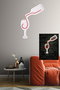 Wallity Iluminación Decorativa LED de Plástico Blanco y Rojo